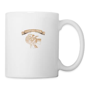 LIGHTING CREW Retro light lighting technician gift - Mug - white - Right