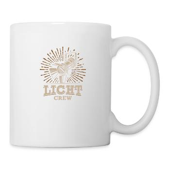 LIGHT CREW Retro light lighting technician gift - Mug - white - Right