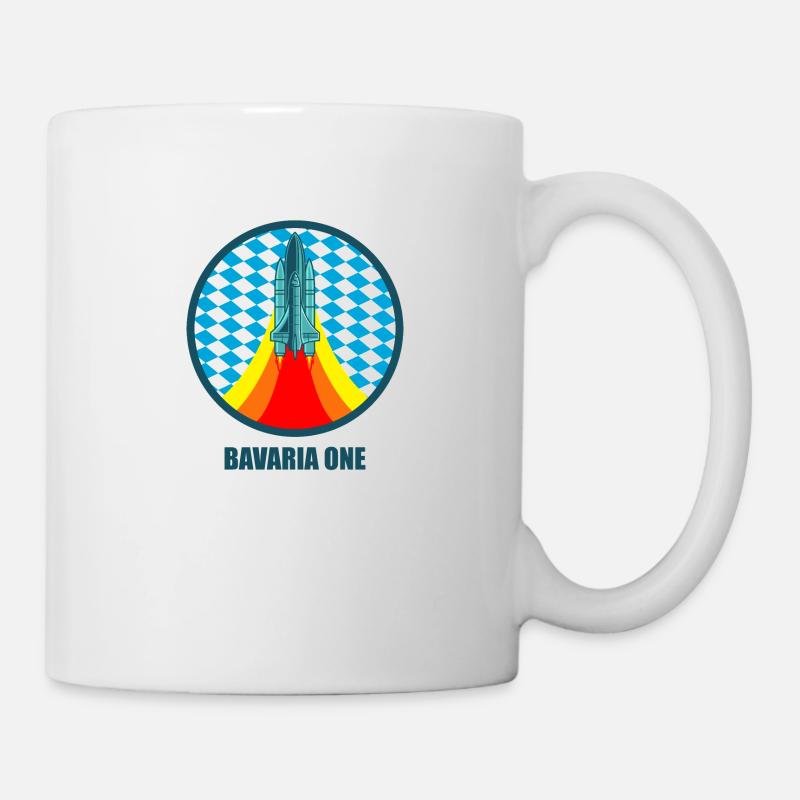 BAVARIA ONE Raumfahrt Bayern Geschenk - Tasse - Weiß