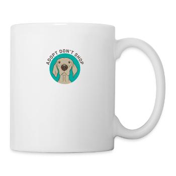 Adopt dont shop - Tasse - Weiß - Rechts