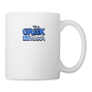 The Greek Mama. Greek Flag. Greek Family Vacation - Mug - white - Right