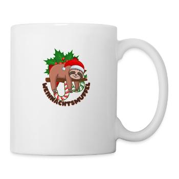 CHRISTMAS MUFFLE with funny sloth Christmas - Mug - white - Right