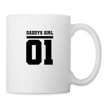 Daddy's Girl 01 Vater Tochter Partnerlook Vatertag - Tasse - Weiß - Rechts