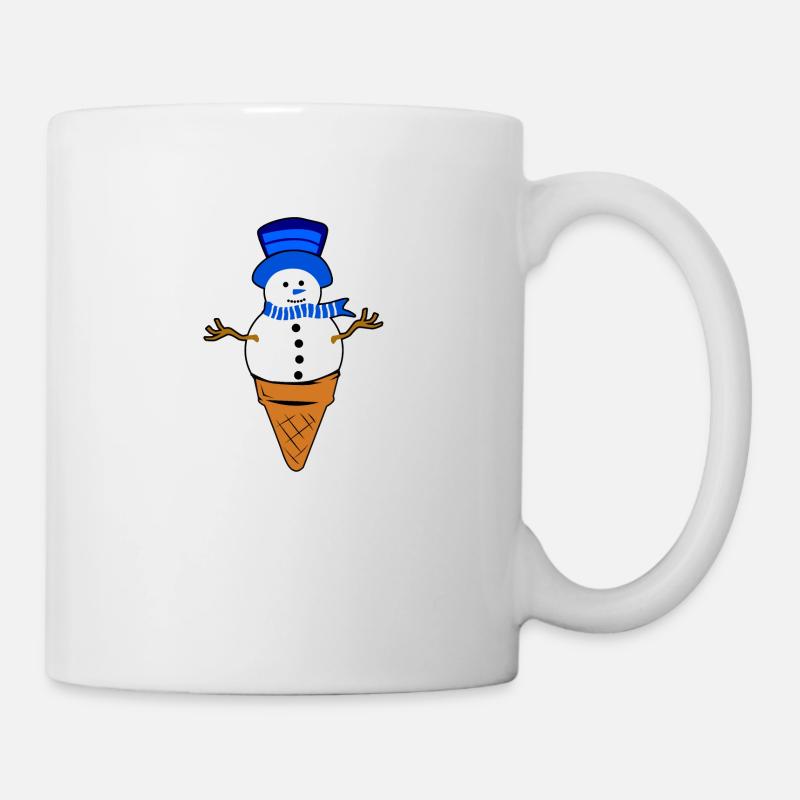 snowman - Mug - white