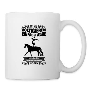 Voltigieren Pferd - Tasse - Weiß - Rechts