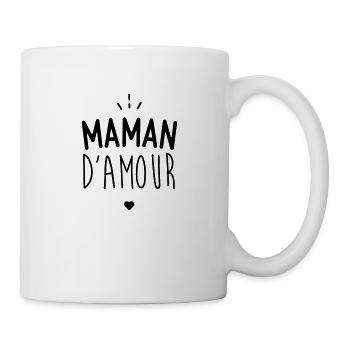 Maman d'amour - Mug blanc - blanc - Droite