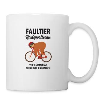 Faultier Radsportteam Fahrrad Radsport Rennrad - Mug - white - Right
