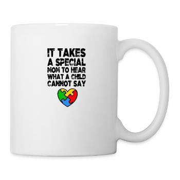 AUTISM SPECIAL MOM Autism Awareness Gift - Mug - white - Right