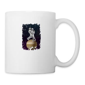 ASTRONAUT LOVE Space Saint Valentin - Mug blanc - blanc - Droite