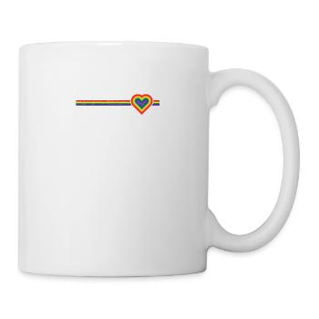 rainbow heart rainbow heart - Mug - white - Right