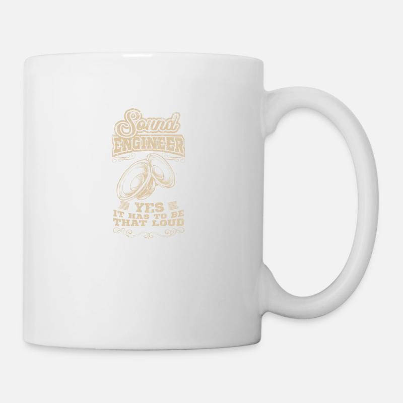 SOUND ENGINEER Tontechniker Crew Geschenk Toningen - Tasse - Weiß