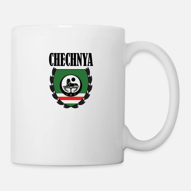 Cool Chechen Flag, Chechnya Holiday, Proud Chechen - Tasse - Weiß