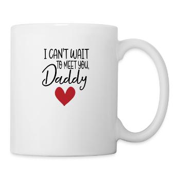 J'ai hâte de te rencontrer papa - Mug blanc - blanc - Droite