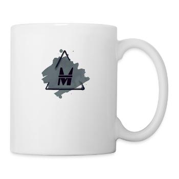 M als Buchstabe, Vorname oder Name mit M Geschenk - Tasse - Weiß - Rechts