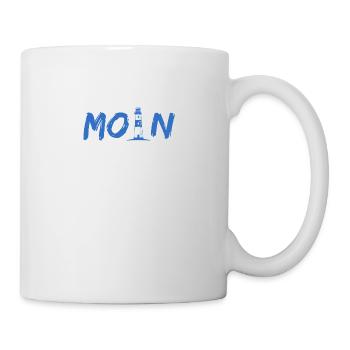 Moin Leuchtturm - Tasse - Weiß - Rechts