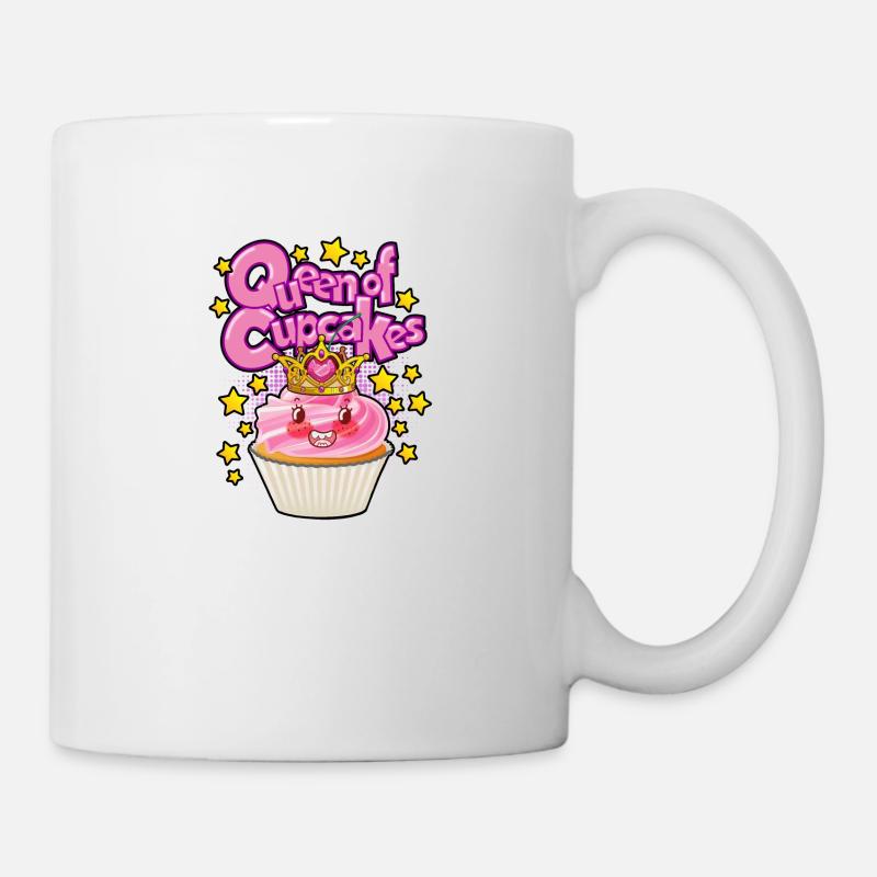 Queen of Cupcakes - Tasse - Weiß