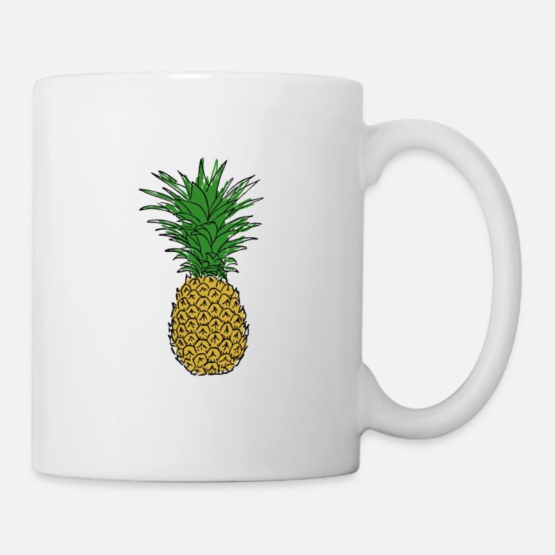 Ananas - Tasse - Weiß