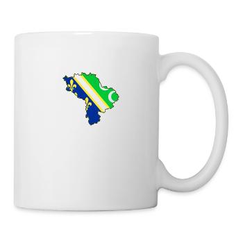 Sandzak Map, Sandzak Flag, Sandzak - Mug - white - Right