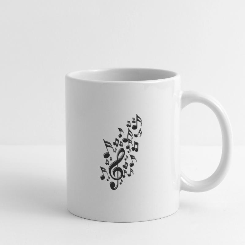 Noten Musik Tasse