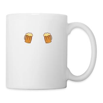 BIÈRE DRÔLE VERRE DE BIÈRE Dames cadeau buveur de bière - Mug blanc - blanc - Droite