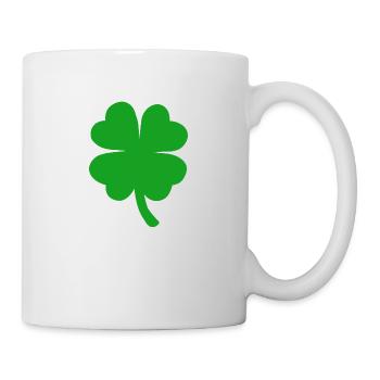 Lucky Clover New Year Four-leaf clover clover clover - Mug - white - Right