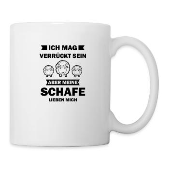 Meine Schafe lieben mich Bauer Geschenk Schäfer - Tasse - Weiß - Rechts