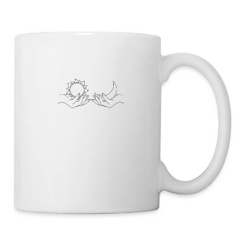 Sun and Moon Yoga Retro Yoga Fan Yoga Teacher - Mug - white - Right