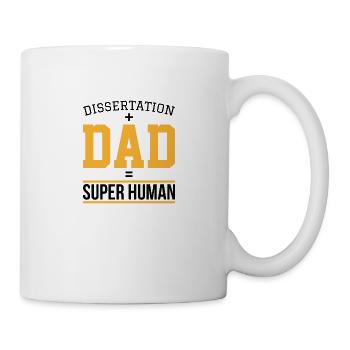 Dissertation dad Phd Student Cadeau - Mug blanc - blanc - Droite