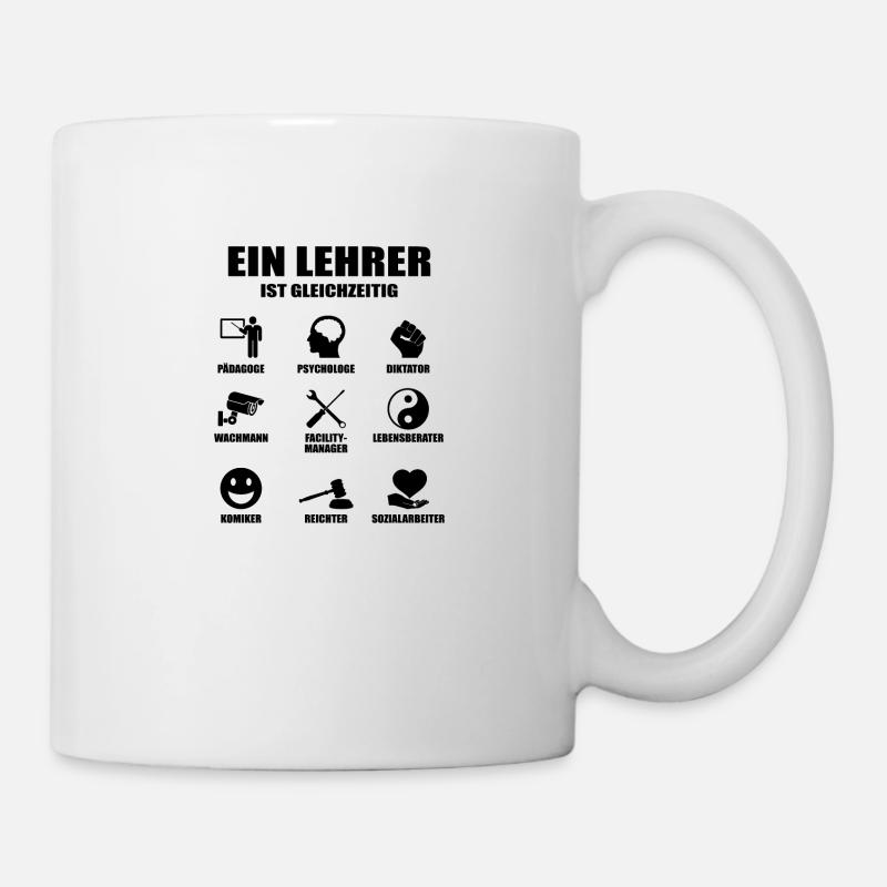 Ein lehrer Student Schule Geschenk Professor - Tasse - Weiß