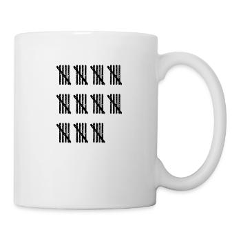 STRICHLISTE 55 Geburtstag Papa Lustig - Tasse - Weiß - Rechts