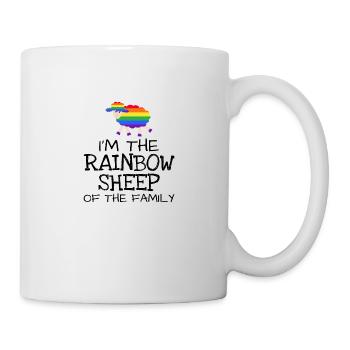 Rainbow sheep LGBT sort Cadeau Droits Pride - Mug blanc - blanc - Droite