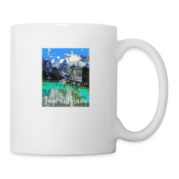 lago di braies,Lake Braies,Lake Braies,lake,landscape,mountain - Mug - white - Right