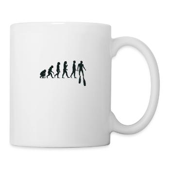 Freediving Evolution Apnea Diver Freediver - Mug - white - Right
