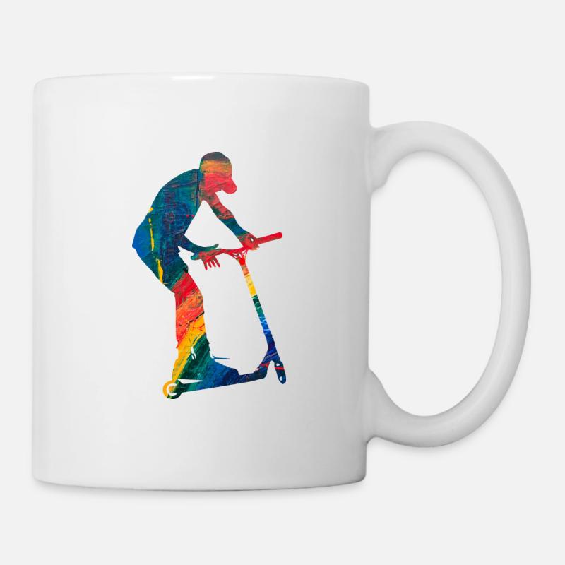 Freestyle-Roller - Tasse - Weiß
