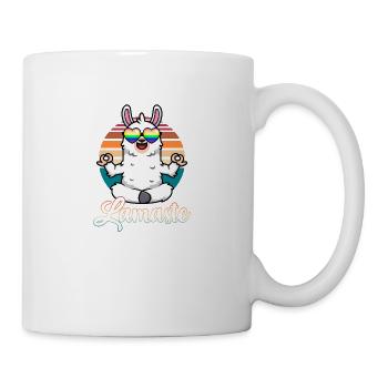 Lamaste | Lama macht Yoga Geschenk - Tasse - Weiß - Rechts