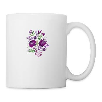 ungarische blumen, blumen, paprika. chilli,ungarn - Tasse - Weiß - Rechts