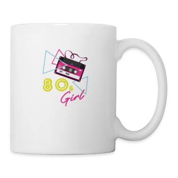 80s Girl 80s Retro Music Wave Idea 005-10 - Mug blanc - blanc - Droite