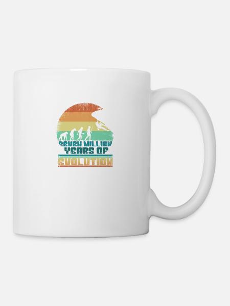 Kletterer Klettern Bouldern Evolution 005-144 - Tasse - Weiß