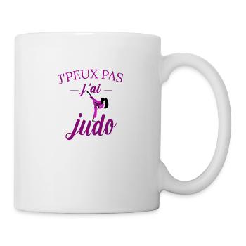 j peux pas j ai judo tee shirt femme humour girly - Mug blanc - blanc - Droite