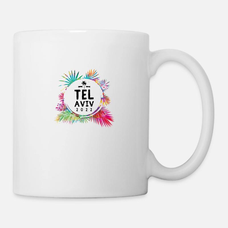 Tel Aviv 2022 Bunt - Tasse - Weiß