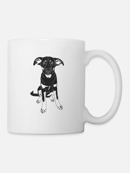 Malinois Mix - Tasse - Weiß