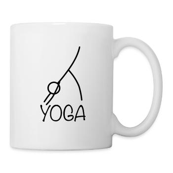 Conception d’exercices de yoga - Mug blanc - blanc - Droite