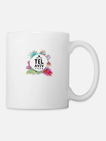 Tel Aviv Tour Bunt - Tasse - Weiß