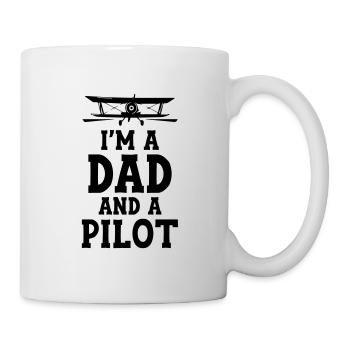 I m a Dad and a Pilot - Tasse - Weiß - Rechts