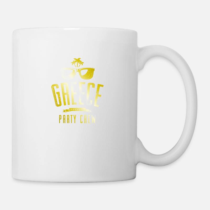 Équipage de la fête de grèce - Mug blanc - blanc