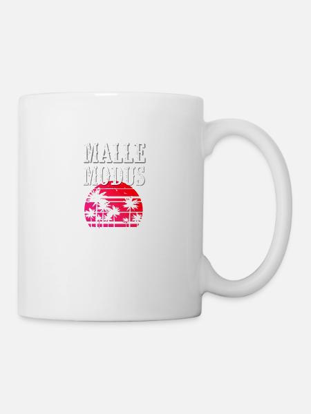 Malle Modus - Tasse - Weiß