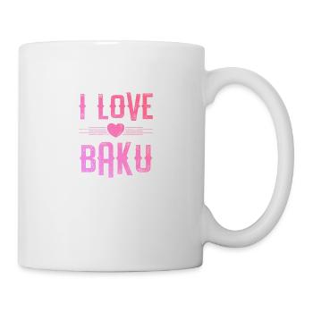 I Love Baku - Tasse - Weiß - Rechts