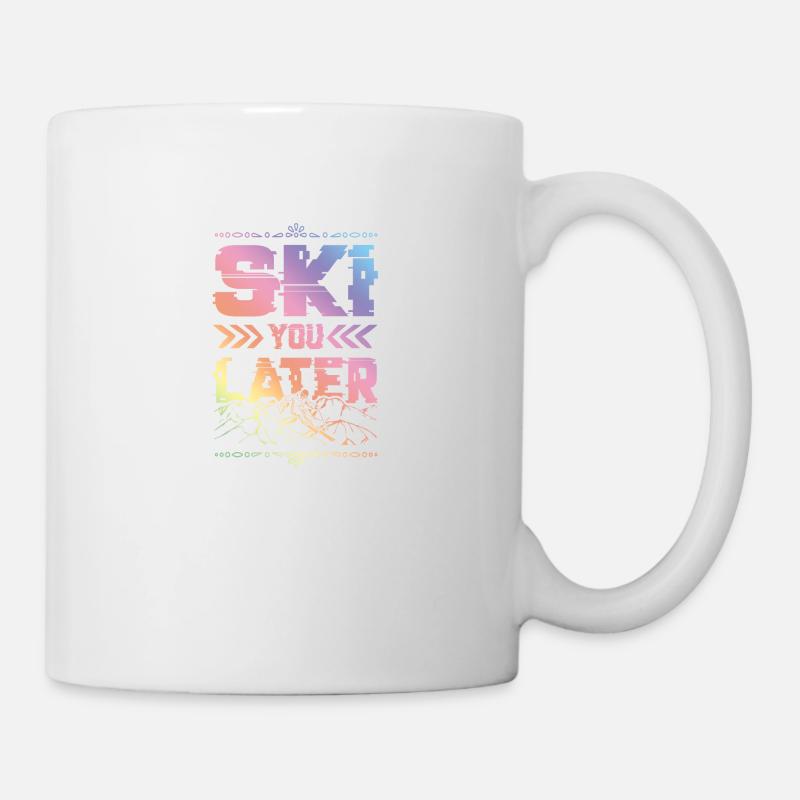 ski ski - Mug blanc - blanc