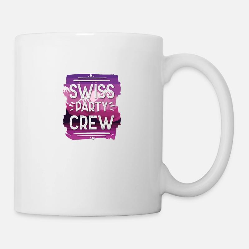 Swiss Party Crew - Tasse - Weiß