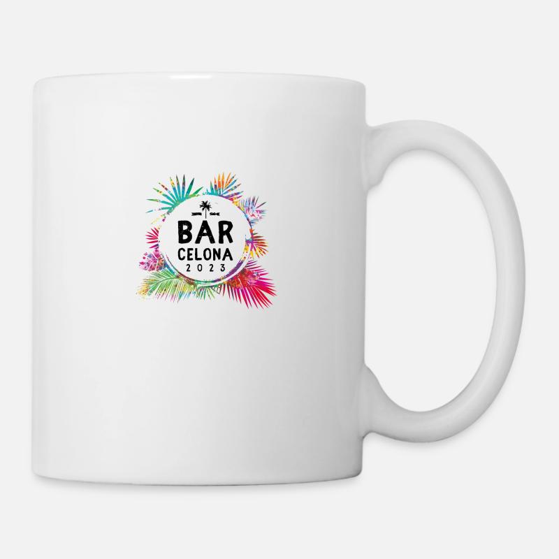 Barcelone 2023 coloré - Mug blanc - blanc